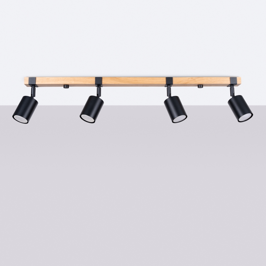 Спот FAGER 4xGU10/10W/230V черен