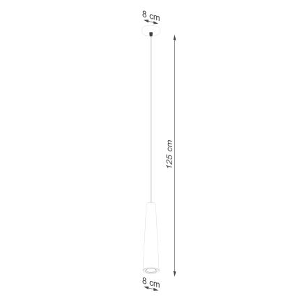 Пендел ELECTRA 1xGU10/10W/230V бетон/сив