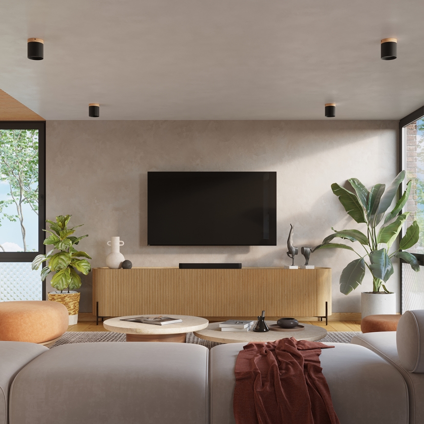 Спот RIF 1xGU10/10W/230V Ø 12 см черен