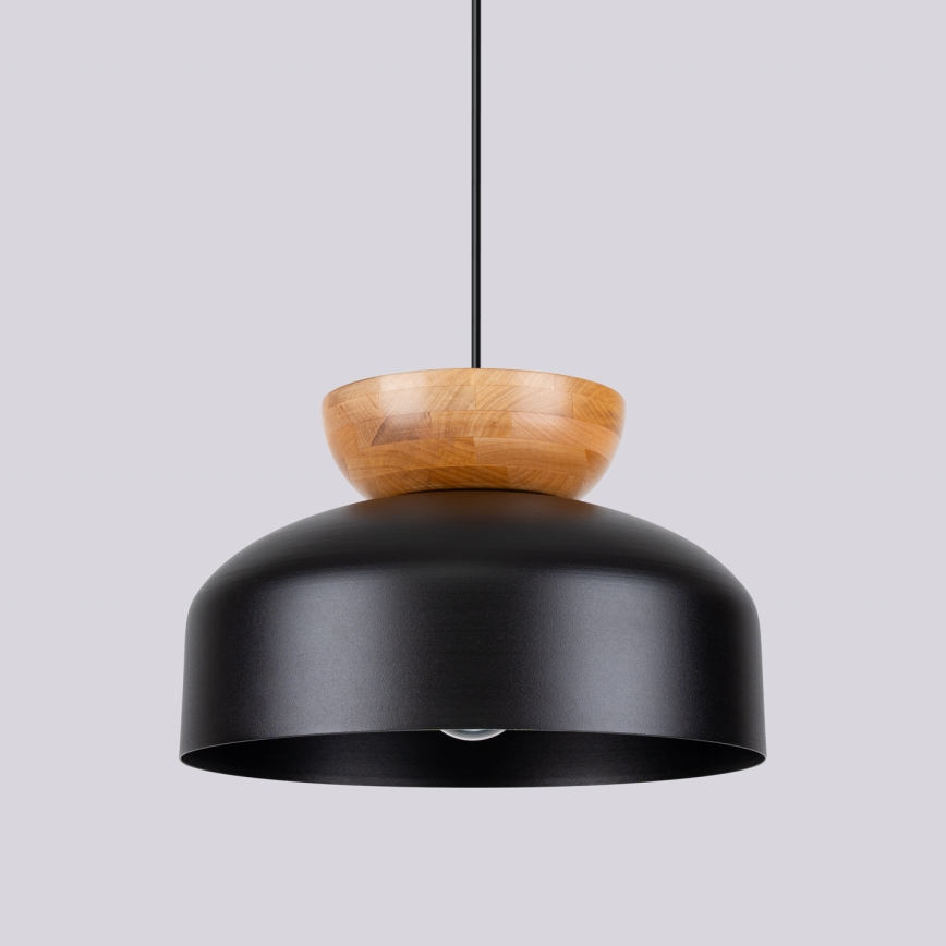 Пендел MARION 1xE27/15W/230V Ø 29,5 см черен