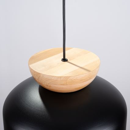 Пендел MARION 1xE27/15W/230V Ø 29,5 см черен