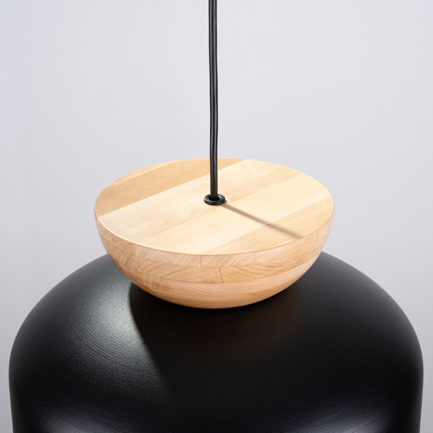 Пендел MARION 1xE27/15W/230V Ø 29,5 см черен