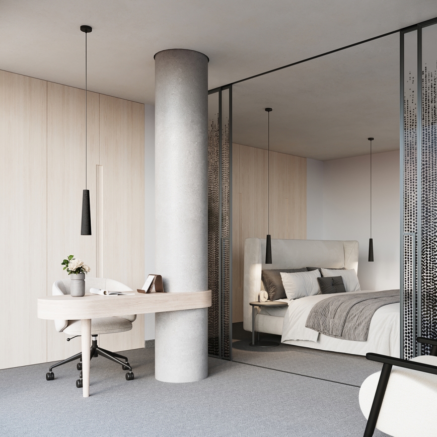 Пендел ELECTRA 1xGU10/10W/230V бетон/черен