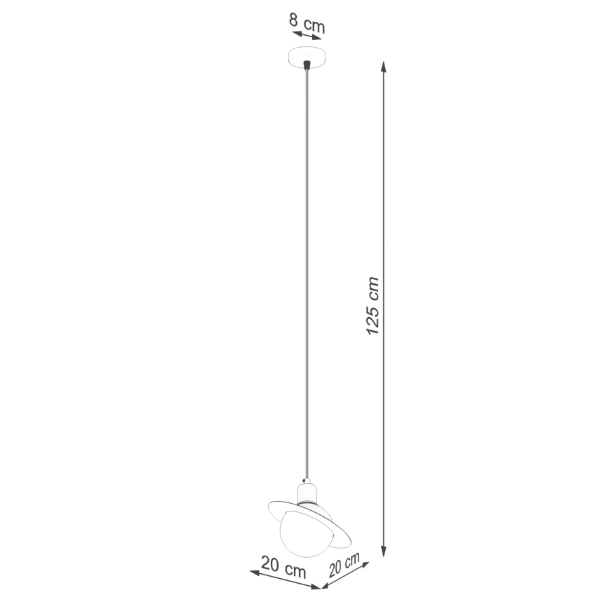 Пендел HYPERION 1xG9/8W/230V черен