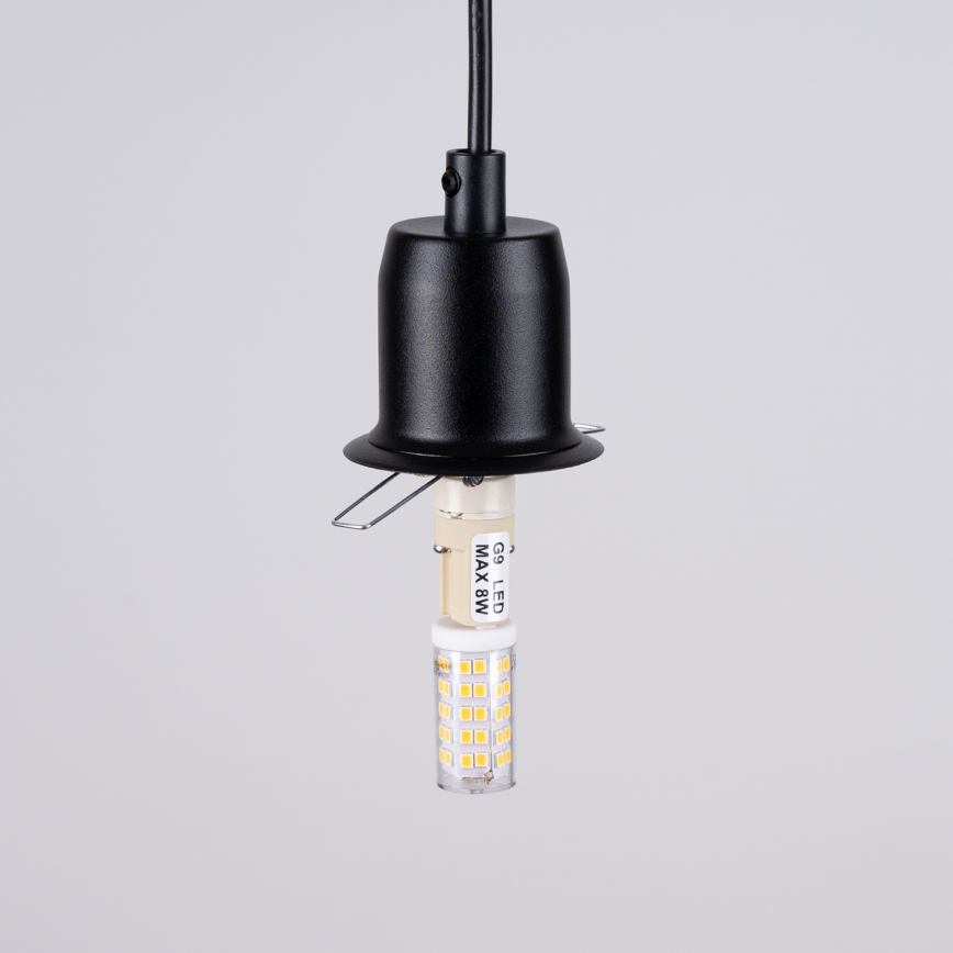 Пендел HYPERION 3xG9/8W/230V черен