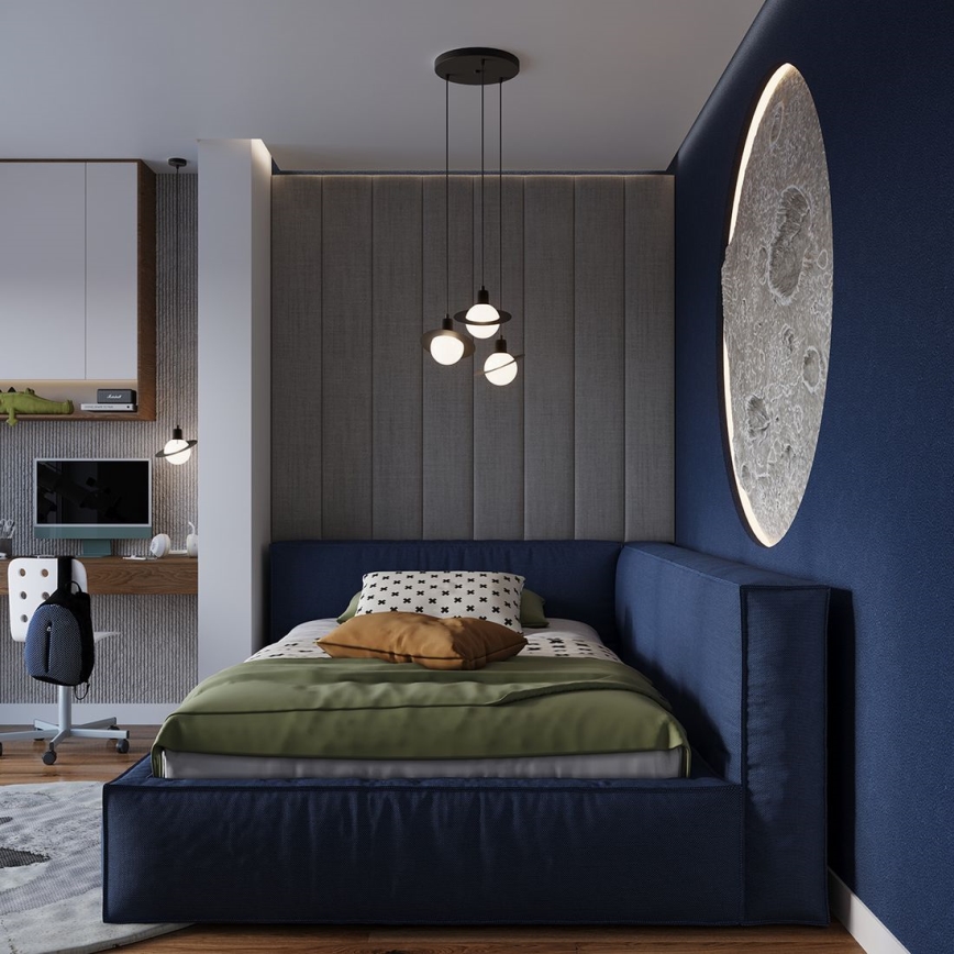 Пендел HYPERION 3xG9/8W/230V черен