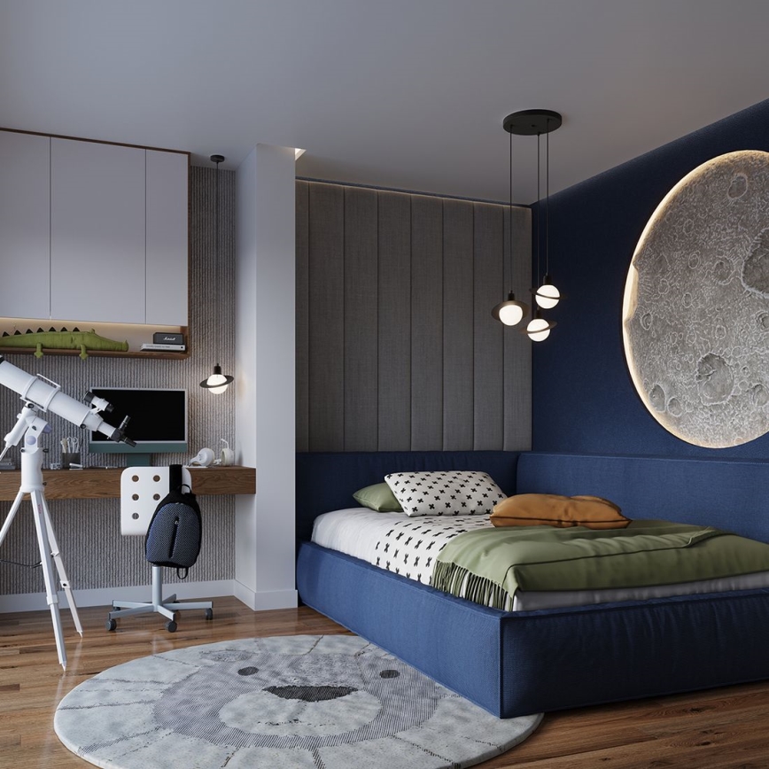 Пендел HYPERION 3xG9/8W/230V черен