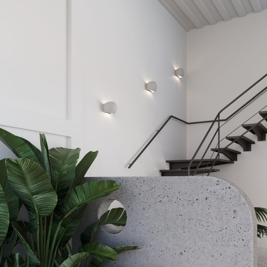 Стенно осветително тяло GLOBE 2xG9/8W/230V бетон/сиво