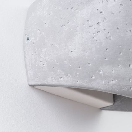 Стенно осветително тяло GLOBE 2xG9/8W/230V бетон/сиво