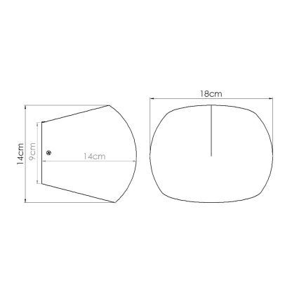 Стенно осветително тяло GLOBE 2xG9/8W/230V бетон/сиво