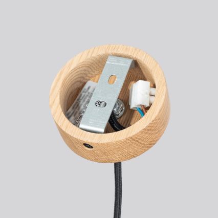 Висяща лампа на кабел MAB 1xE27/15W/230V Ø 22 см, бетон/сив