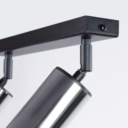 Спот WINX 2xGU10/10W/230V черен/лъскав хром