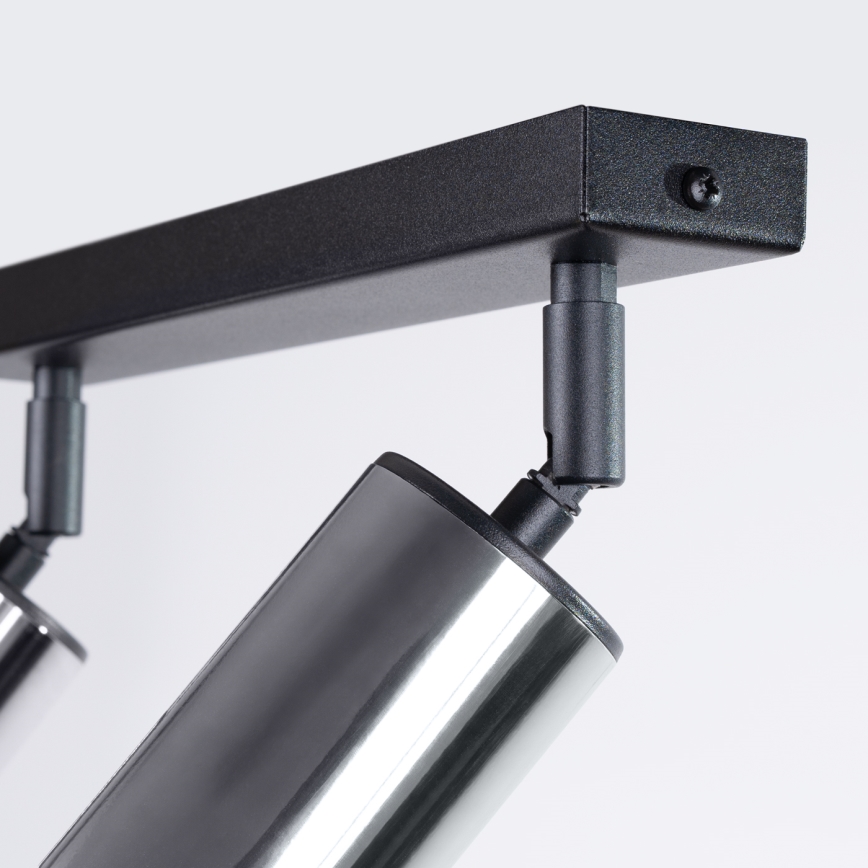 Спот WINX 2xGU10/10W/230V черен/лъскав хром