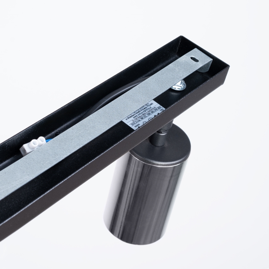 Спот WINX 2xGU10/10W/230V черен/лъскав хром