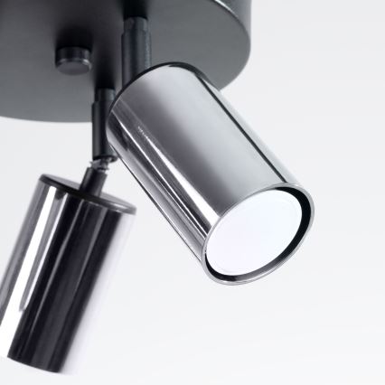 Спот WINX 3xGU10/10W/230V черен/лъскав хром