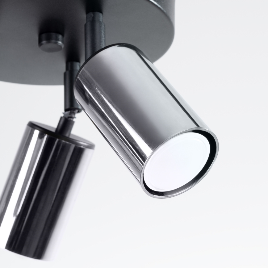 Спот WINX 3xGU10/10W/230V черен/лъскав хром