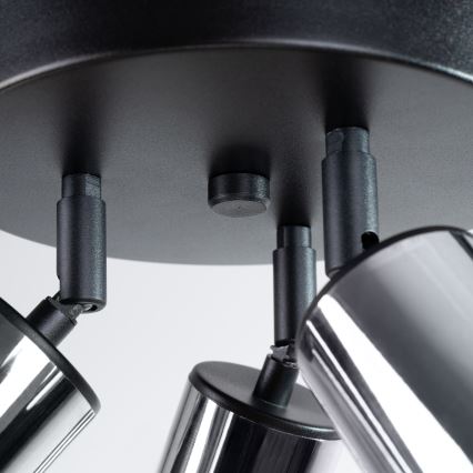 Спот WINX 3xGU10/10W/230V черен/лъскав хром