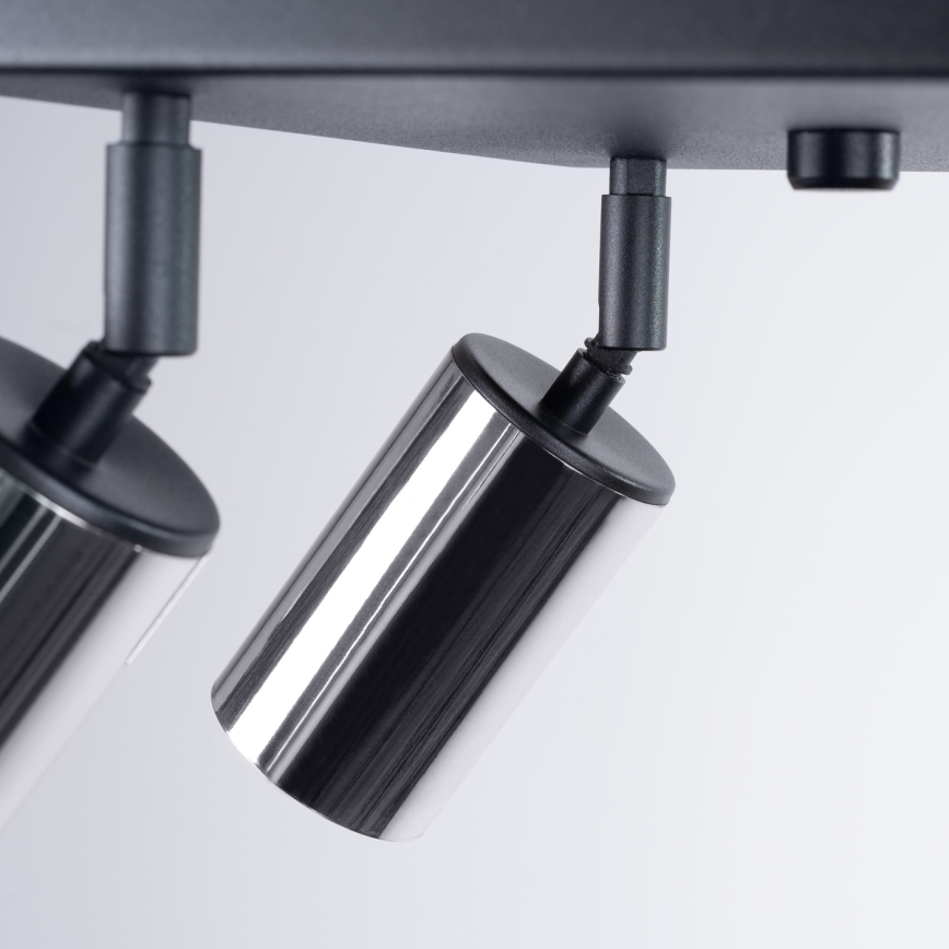 Спот WINX 4xGU10/10W/230V черен/лъскав хром