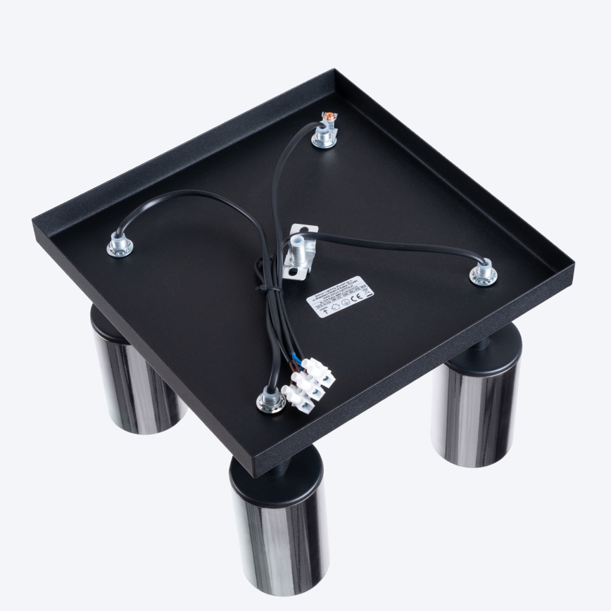 Спот WINX 4xGU10/10W/230V черен/лъскав хром