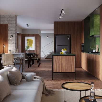 Спот WINX 6xGU10/10W/230V черен/лъскав хром