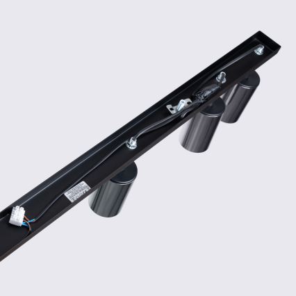 Спот WINX 6xGU10/10W/230V черен/лъскав хром