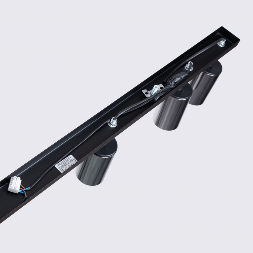 Спот WINX 6xGU10/10W/230V черен/лъскав хром