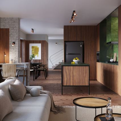 Спот WINX 3xGU10/10W/230V черен/меден