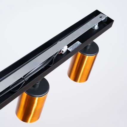 Спот WINX 3xGU10/10W/230V черен/меден