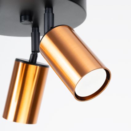 Спот WINX 3xGU10/10W/230V черен/меден