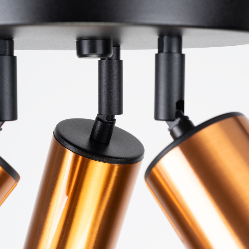 Спот WINX 3xGU10/10W/230V черен/меден