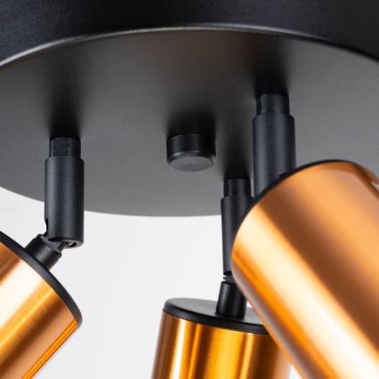 Спот WINX 3xGU10/10W/230V черен/меден