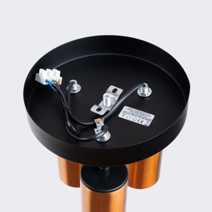 Спот WINX 3xGU10/10W/230V черен/меден