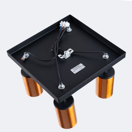 Спот WINX 4xGU10/10W/230V черен/меден