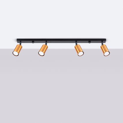 Спот WINX 4xGU10/10W/230V черен/меден