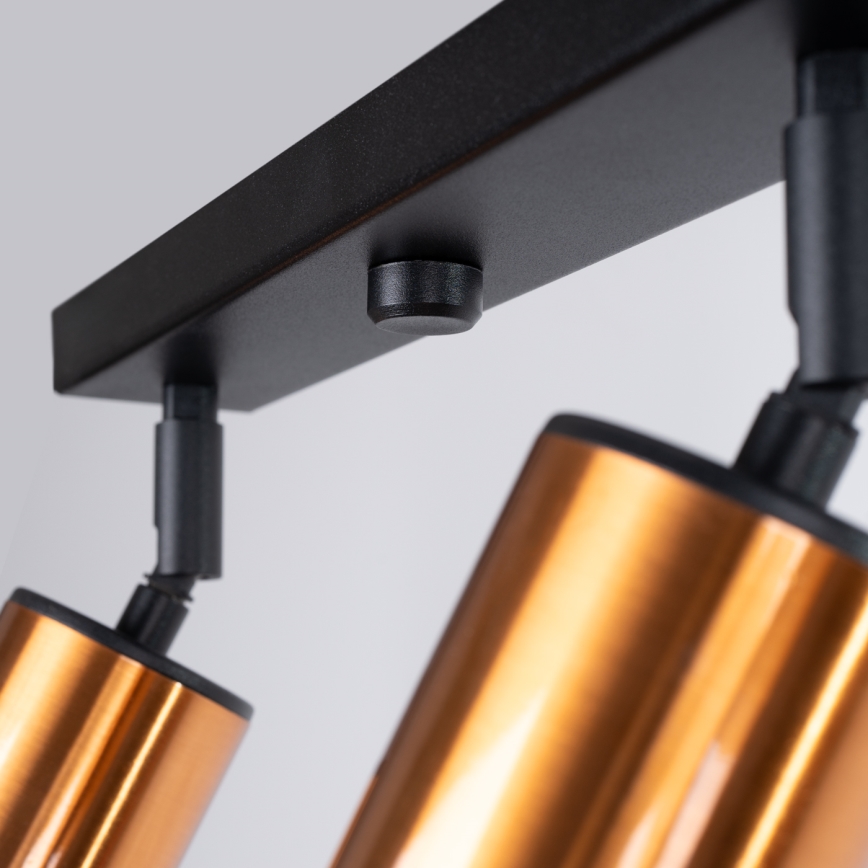 Спот WINX 4xGU10/10W/230V черен/меден