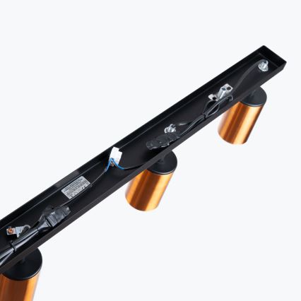 Спот WINX 4xGU10/10W/230V черен/меден