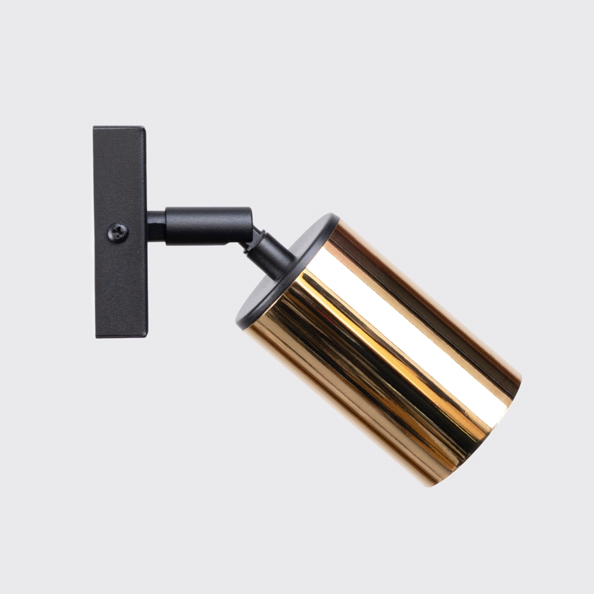 Спот аплик WINX 1xGU10/10W/230V черен/златист