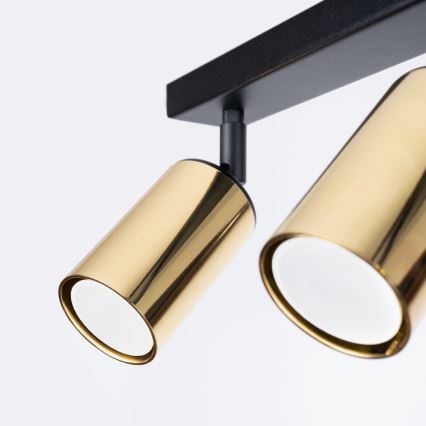 Спот WINX 2xGU10/10W/230V черен/златист