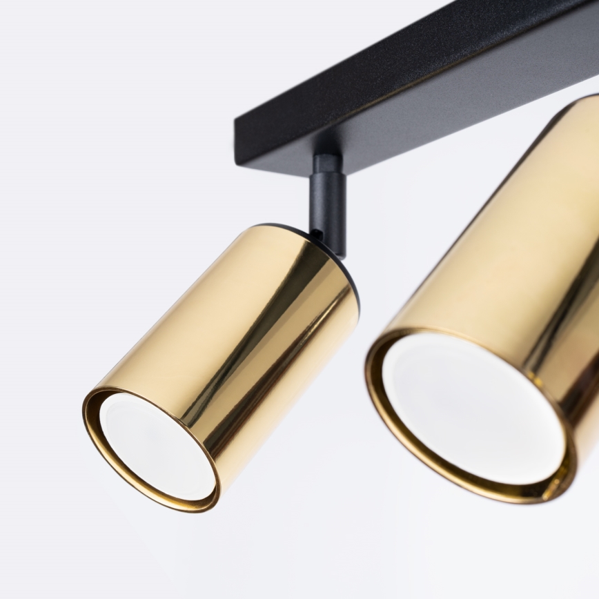 Спот WINX 3xGU10/10W/230V черен/златист