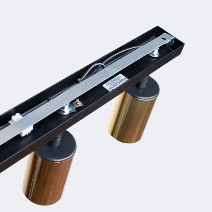 Спот WINX 3xGU10/10W/230V черен/златист