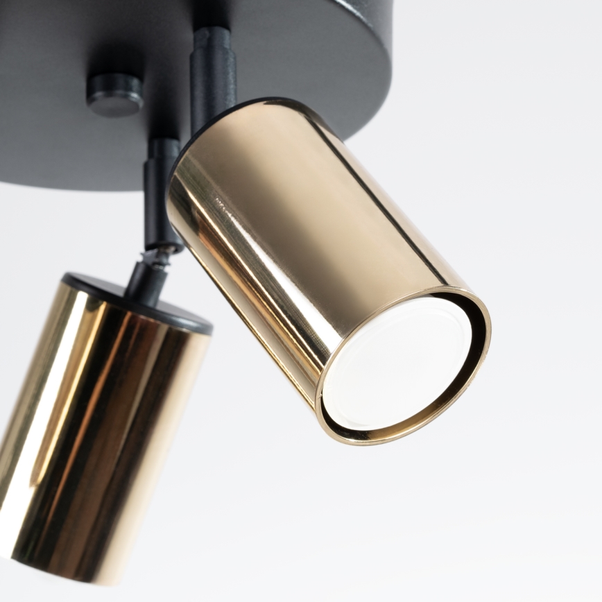 Спот WINX 3xGU10/10W/230V черен/златист