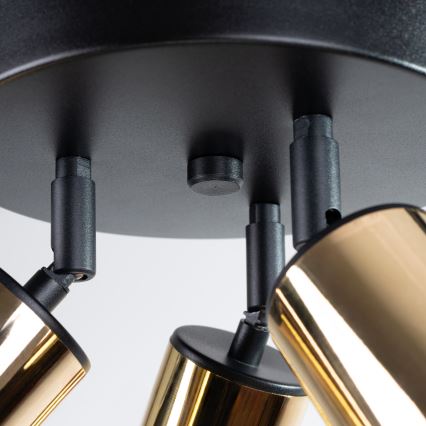 Спот WINX 3xGU10/10W/230V черен/златист