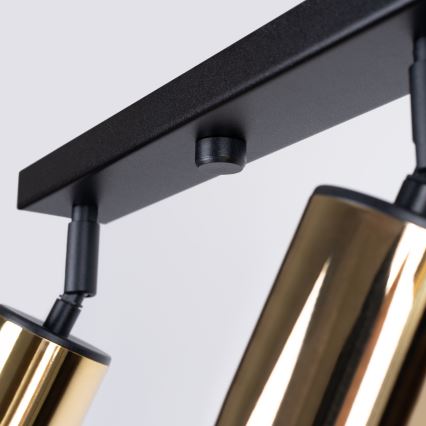 Спот WINX 4xGU10/10W/230V черен/златист