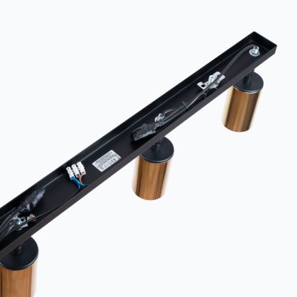 Спот WINX 4xGU10/10W/230V черен/златист