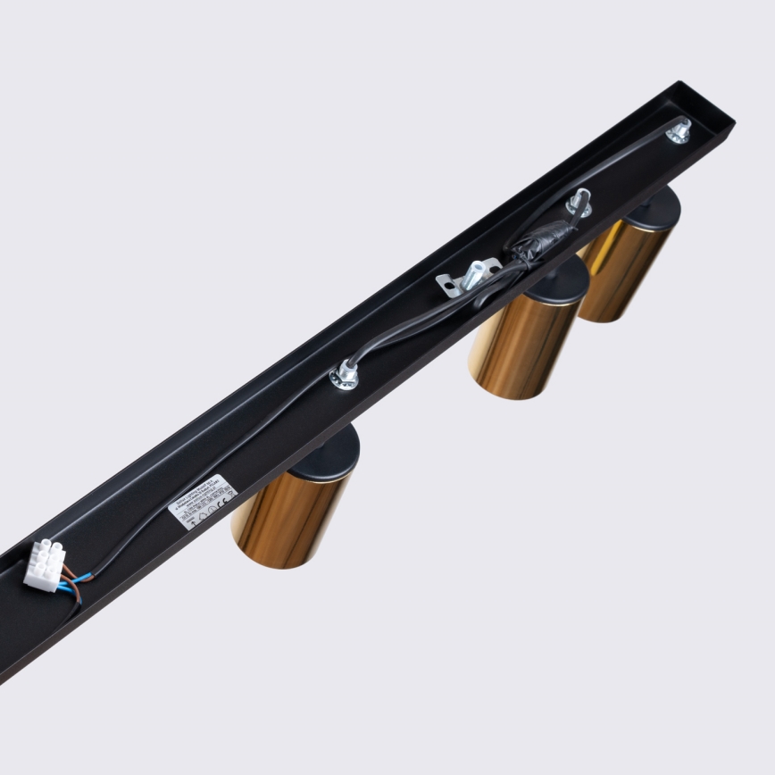 Спот WINX 6xGU10/10W/230V черен/златист
