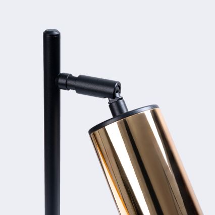 Настолна лампа WINX 1xGU10/10W/230V черен/златист