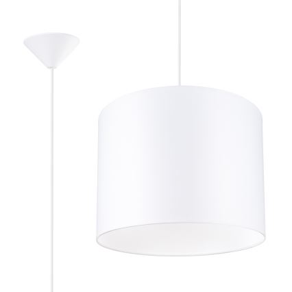 Пендел NOVA 1xE27/15W/230V Ø 30 см бял