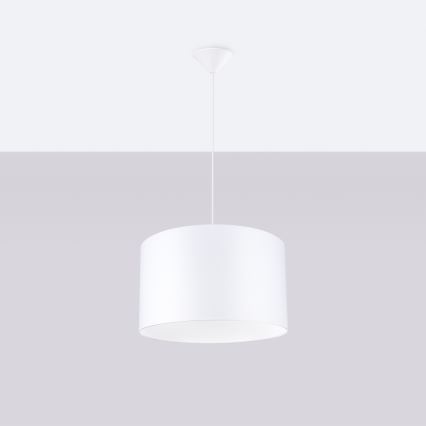 Пендел NOVA 1xE27/15W/230V Ø 40 см бял