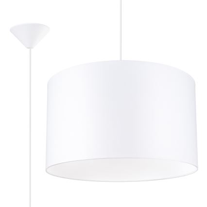 Пендел NOVA 1xE27/15W/230V Ø 40 см бял