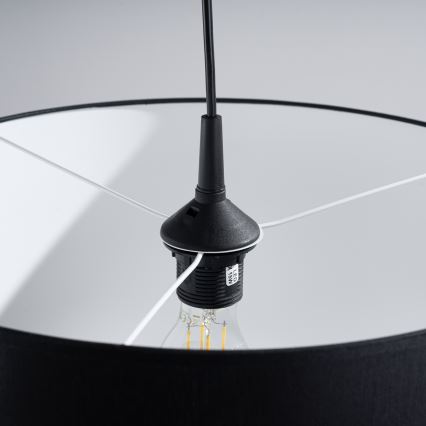 Пендел NOVA 1xE27/15W/230V Ø 40 см черен